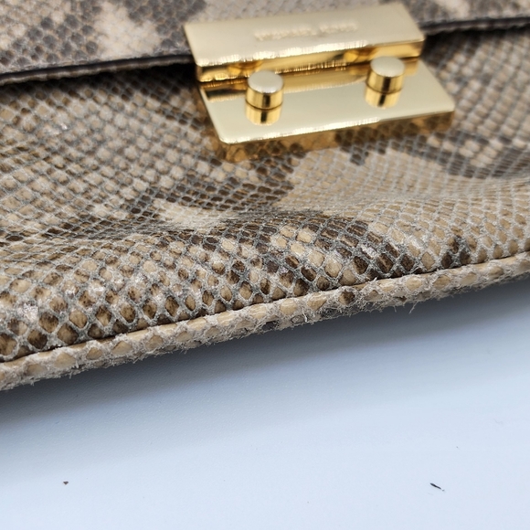 Michael Kors Snakeskin Clutch Handbag - Picture 8 of 9